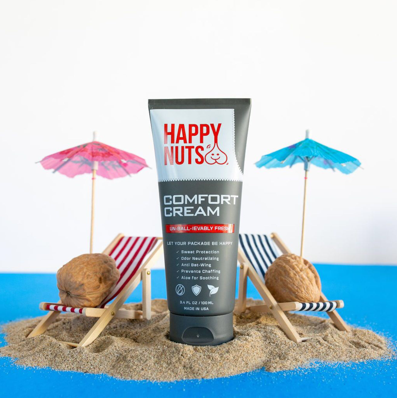 Happy Nuts 🥜 Comfort Cream-Uncented  3.4 oz/100 ml