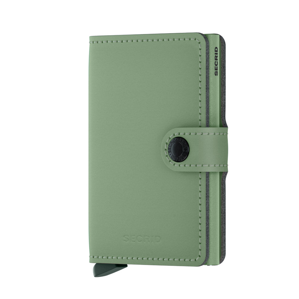 Miniwallet Vegan Yard Pistachio/Pistachio RFID Secure