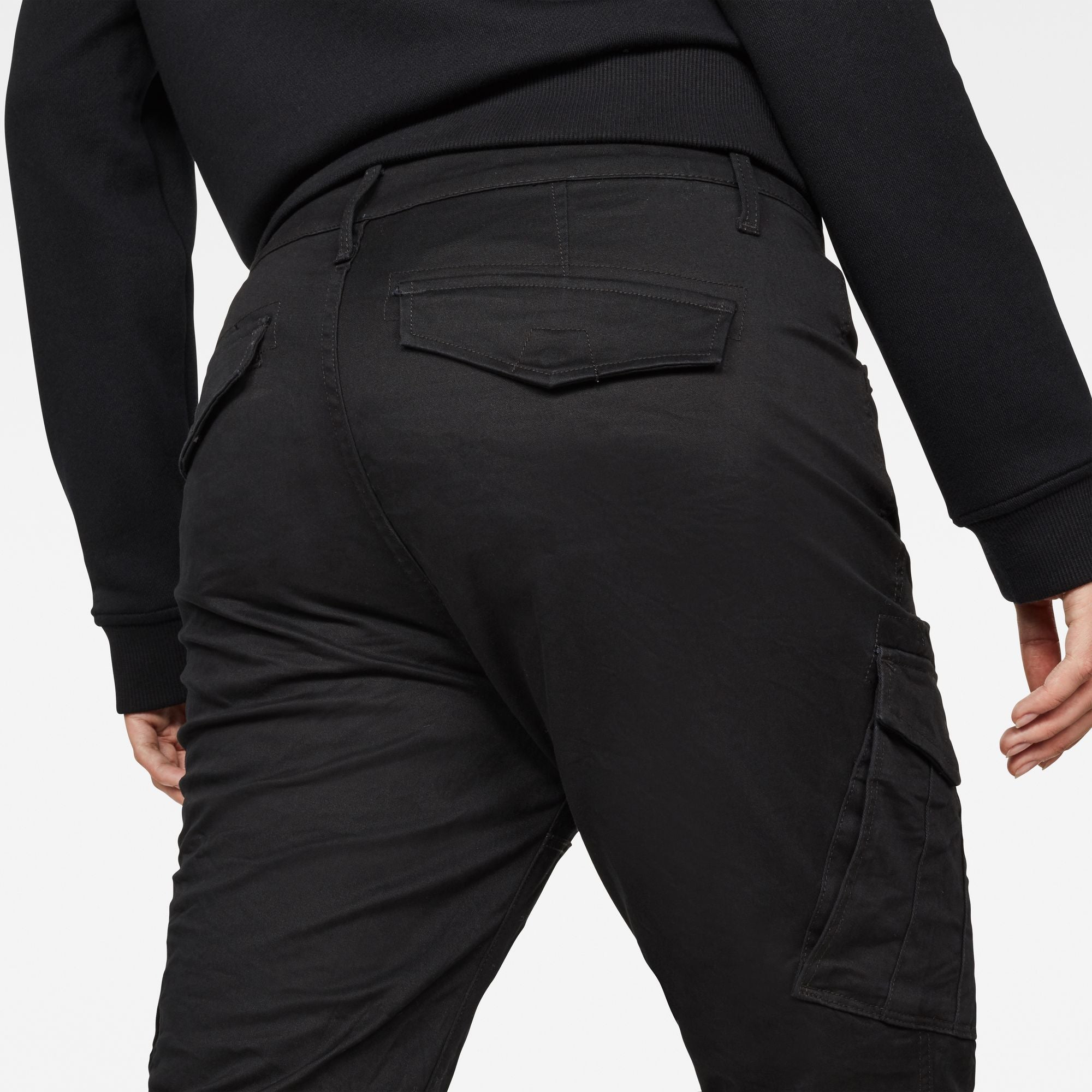 Woman’s Cargo ROVIC MID SKINNY Dark Black Pants