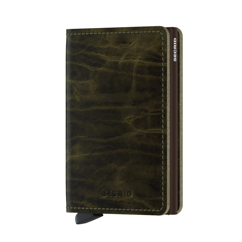 Slimwallet Dutch Martin Olive RFID Secure