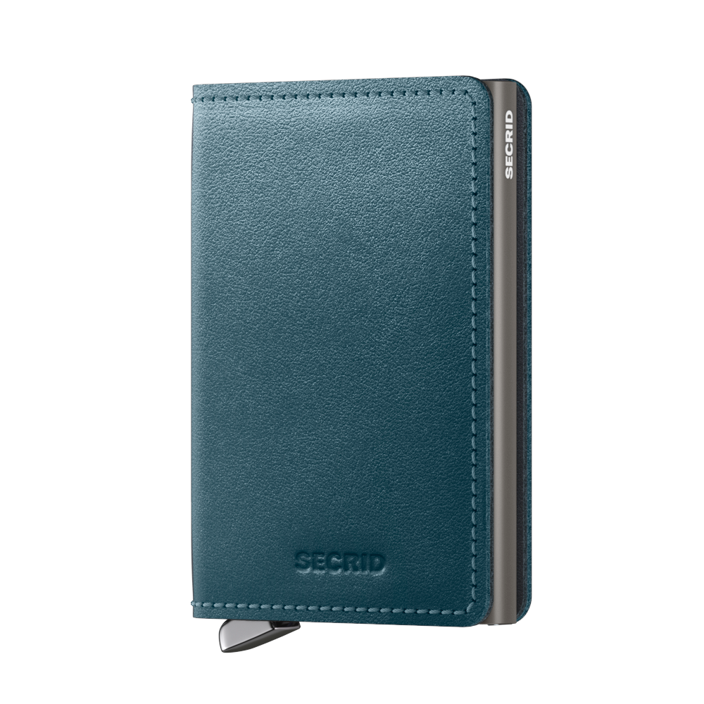 Premium Slimwallet Dusk Teal  RFID Secure