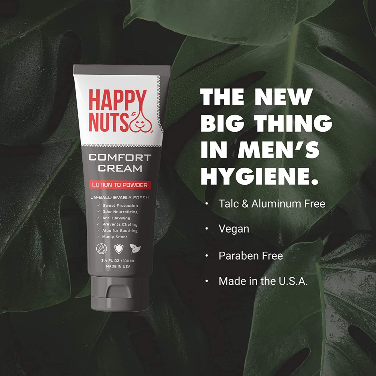 Happy Nuts 🥜 Comfort Cream-Uncented  3.4 oz/100 ml