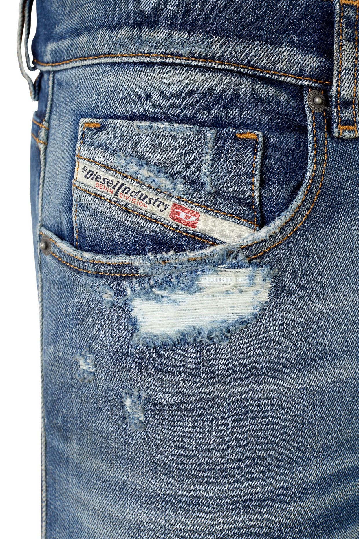 2019 D-Strukt 09E15 Slim Medium Blue Jeans