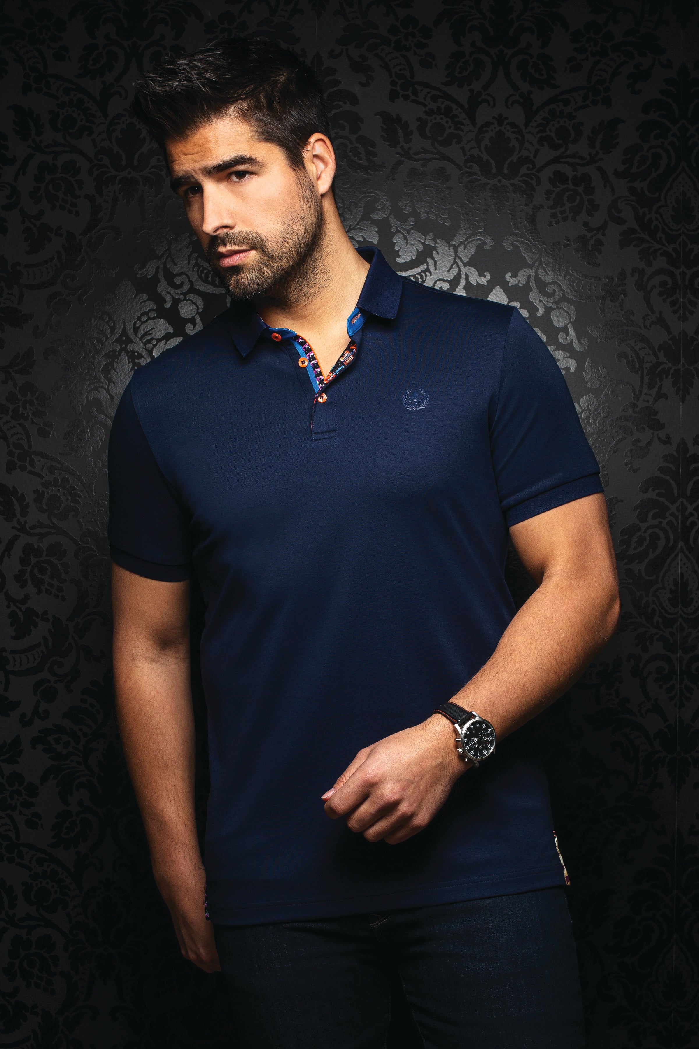 Eagle Navy Blue Stretch