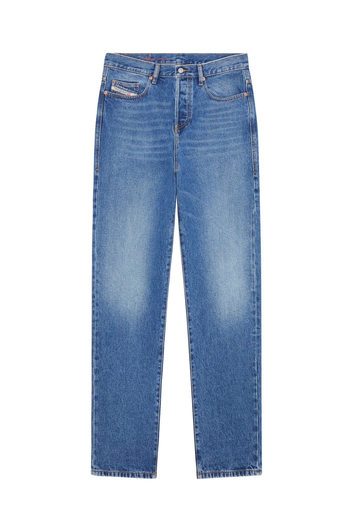 Diesel 2020 D-Viker 009MG Straight Medium Blue Jeans