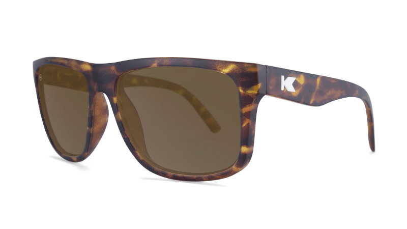Knockaround Unisex Sunglasses Torrey Pines Matte Tortoise Shell/Amber Polarized
