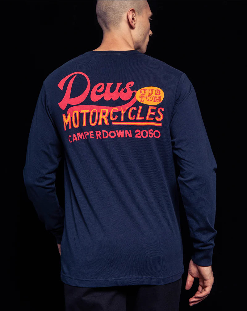 Marigold Long Sleeve Tee Navy Blue