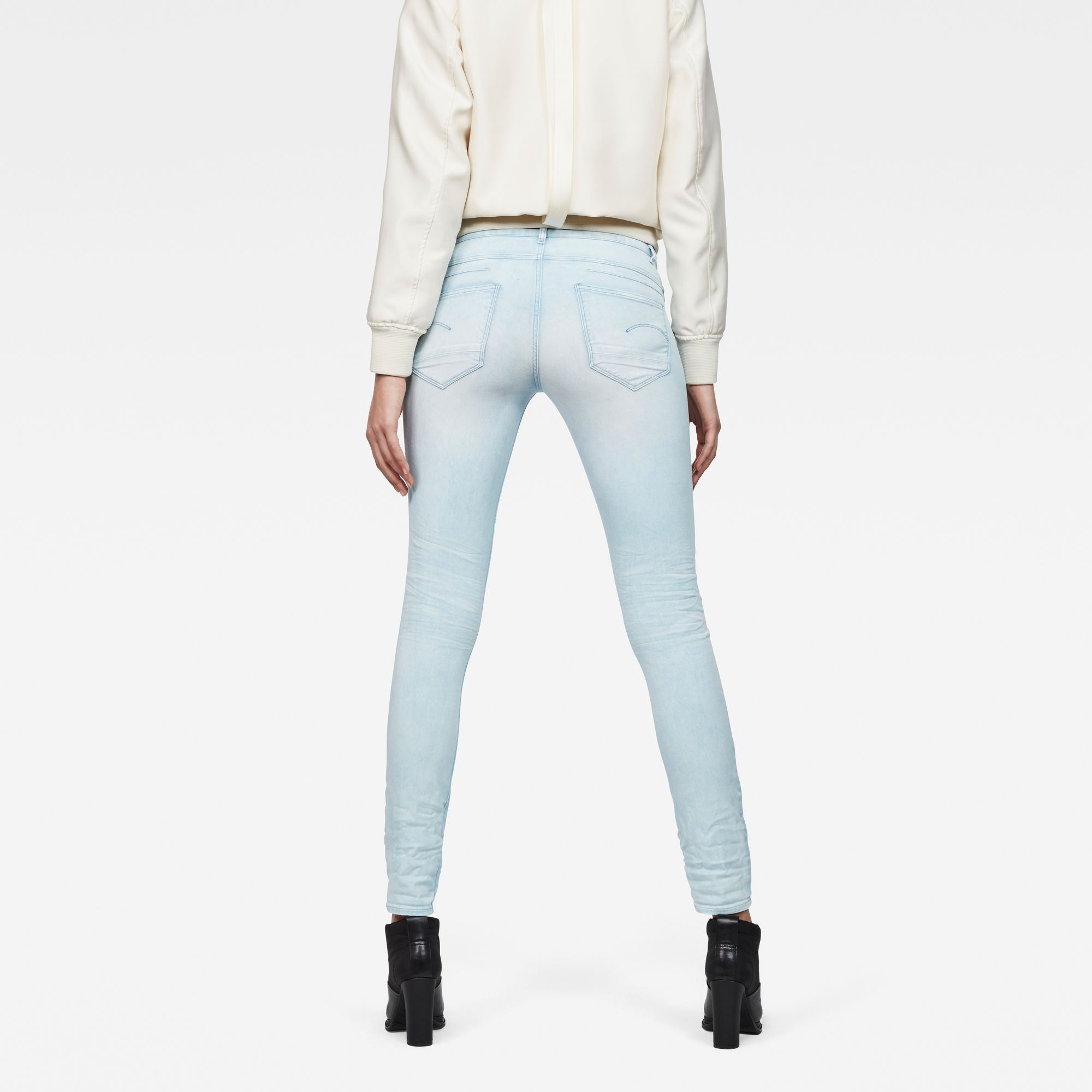 Woman’s D-Staq 5-Pocket Mid Skinny Sea Color