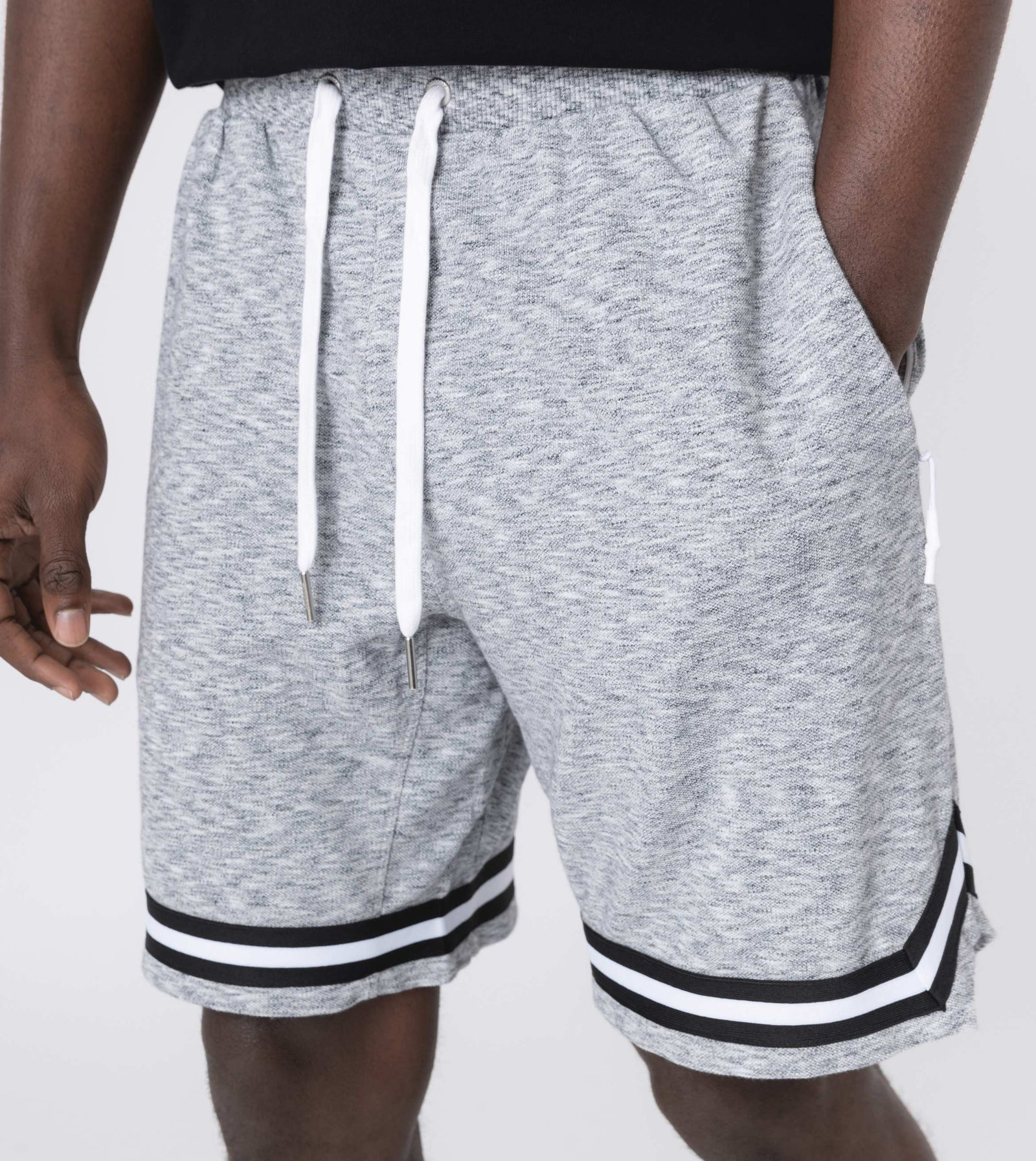 Pique Basketball Short White Noise