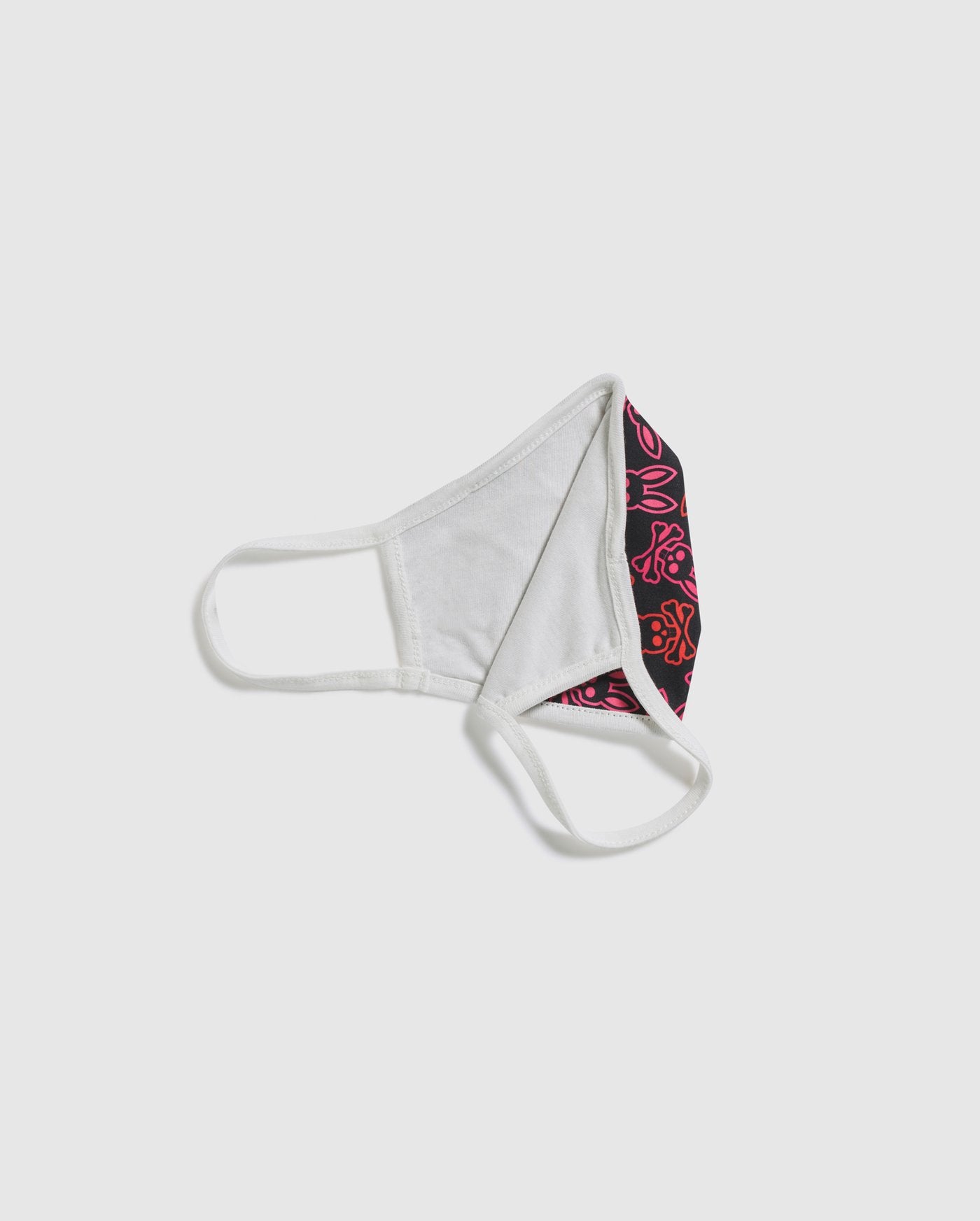 Psycho Bunny Pink Glo Unisex Face Mask 100% Cotton Adjustable Wire Nose one Size Fits All