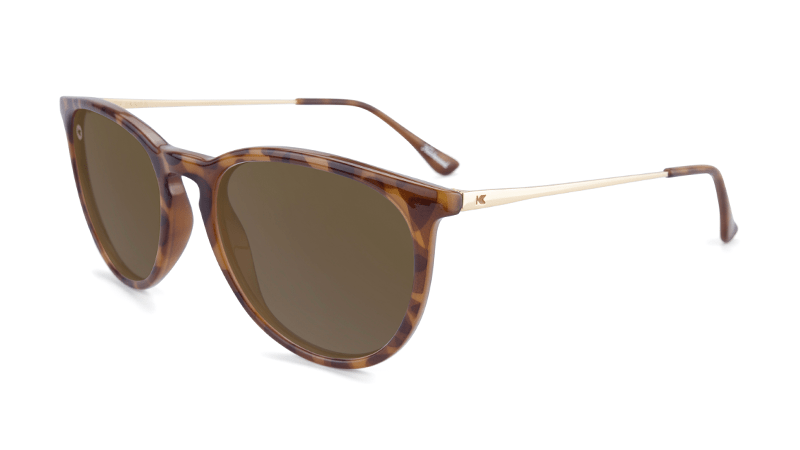 Knockaround Unisex Sunglasses Glossy Blonde Tortoise Shell/Amber Polarized