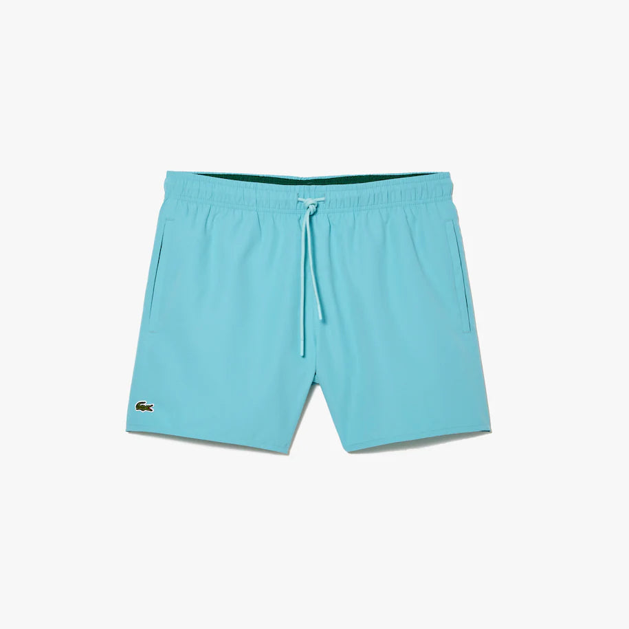 Light Quick-Dry Swim Trunks Turquoise/Green