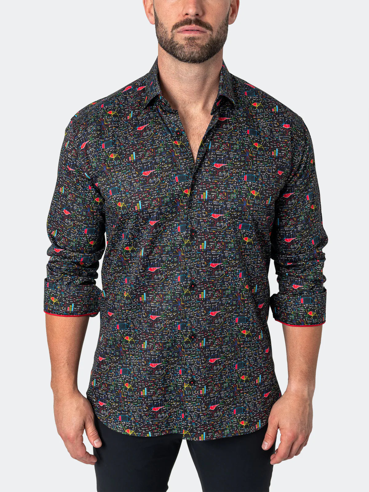 Fibonacci Shirt Black Math Print