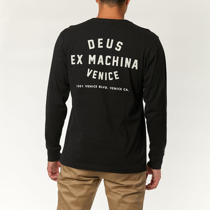 Venice Address Long Sleeve Tee Black