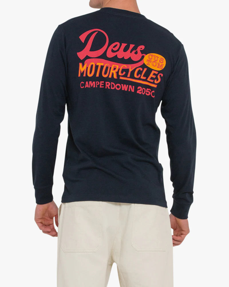 Marigold Long Sleeve Tee Navy Blue