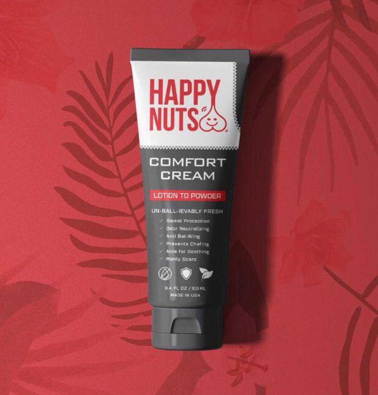 Happy Nuts 🥜 Comfort Cream-Uncented  3.4 oz/100 ml