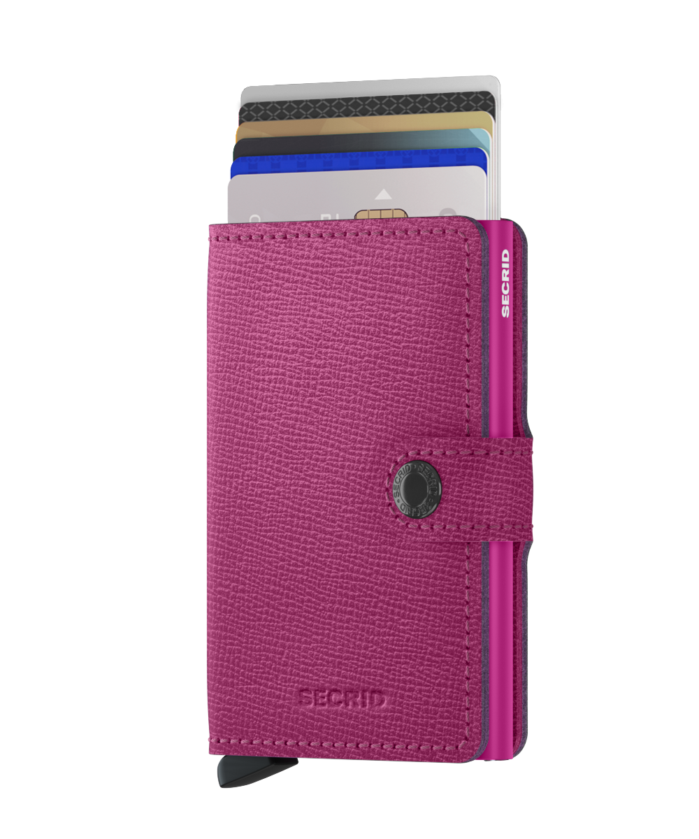 Miniwallet Crisple Fuchsia RFID Secure