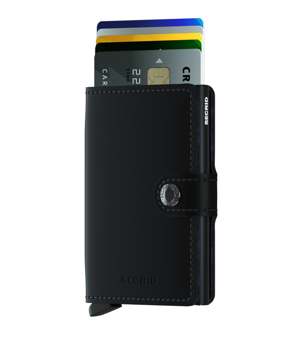 Miniwallet Matte Black  RFID Secure