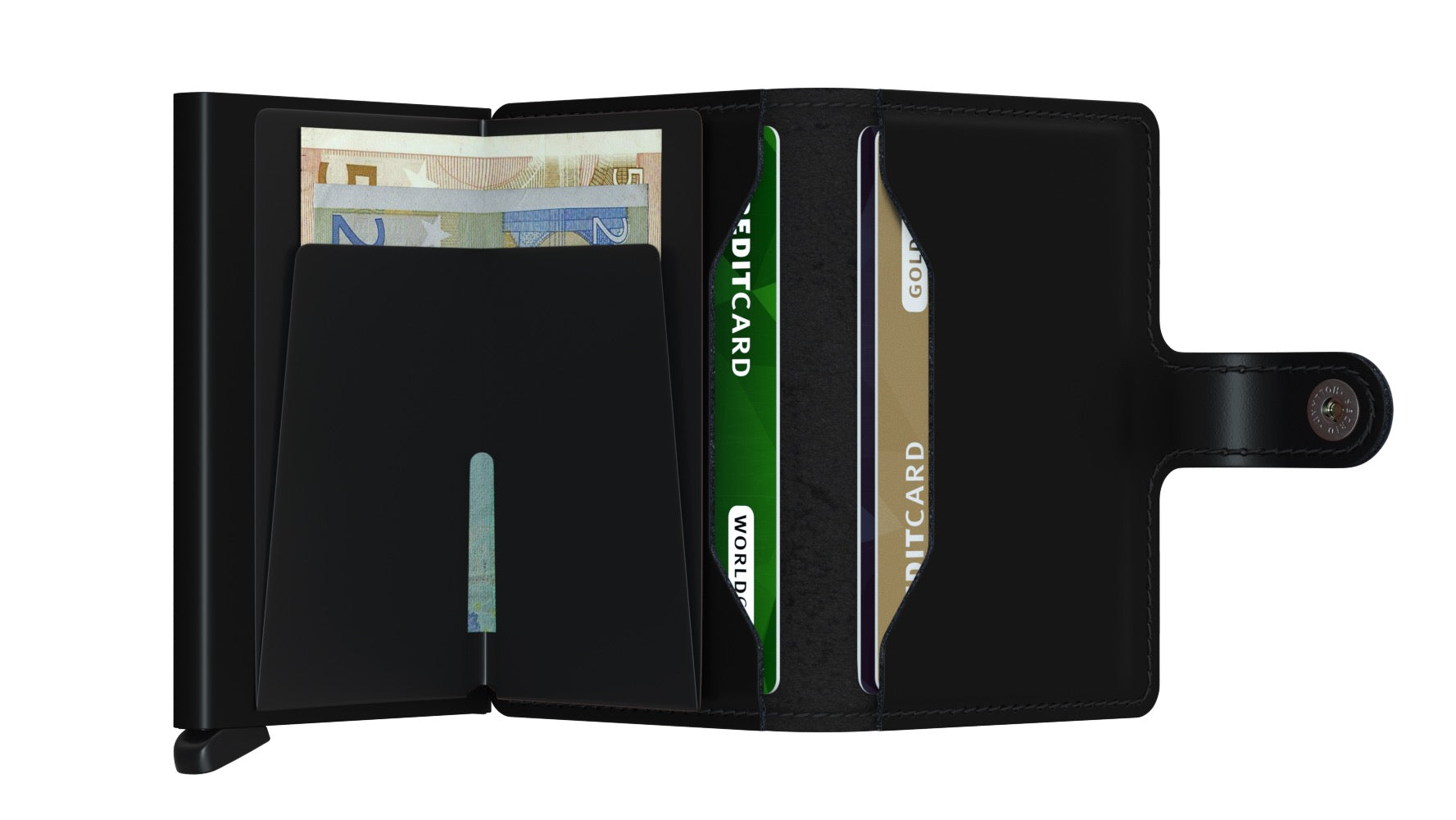 Miniwallet Matte Black RFID Secure