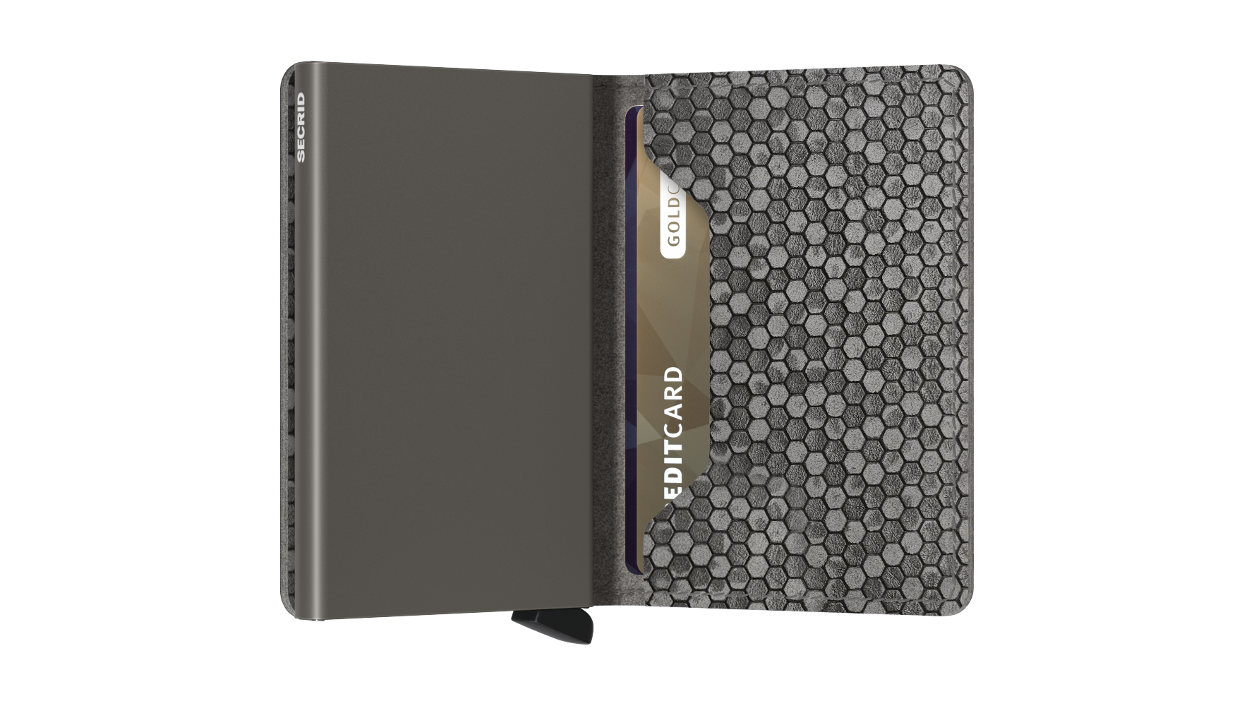 Slimwallet Hexagon Grey RFID Secure
