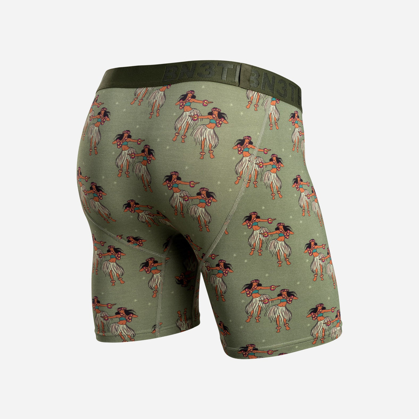 CLASSIC BOXER BRIEF: HULA DANCERS GREEN