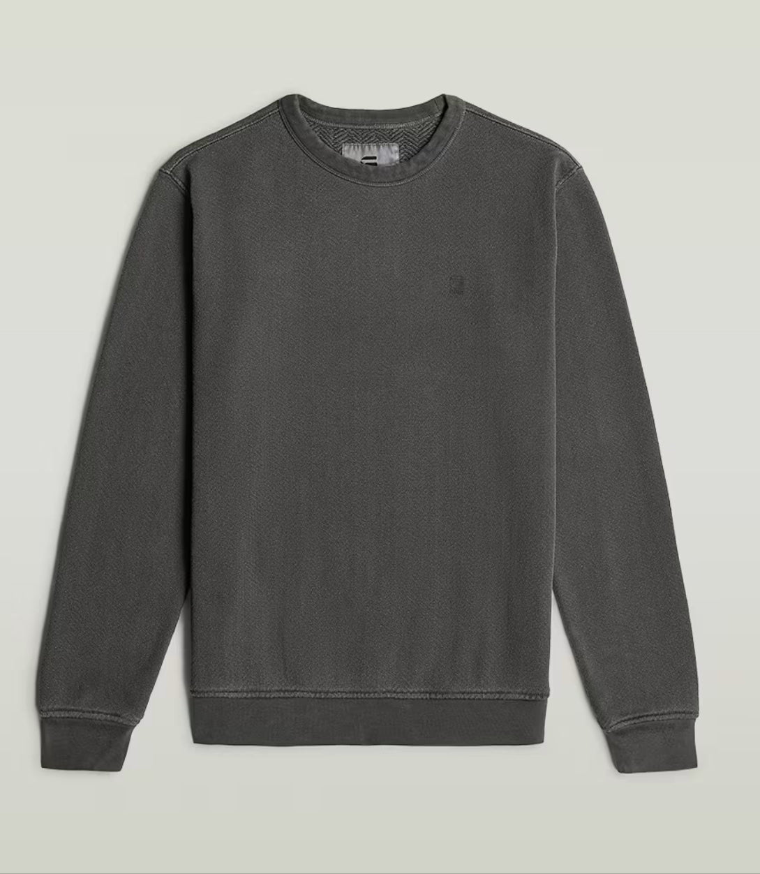 OVERDYED SWEATER dark black garment dye