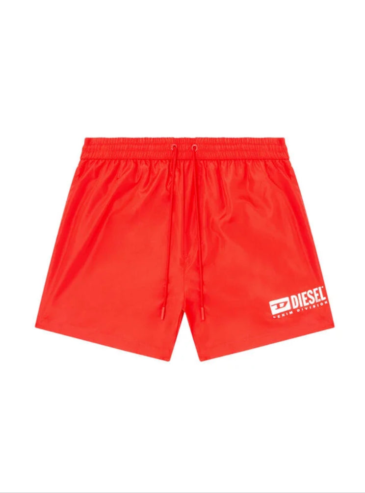 Ken-37-D-Box Mid-length swim shorts with logo print