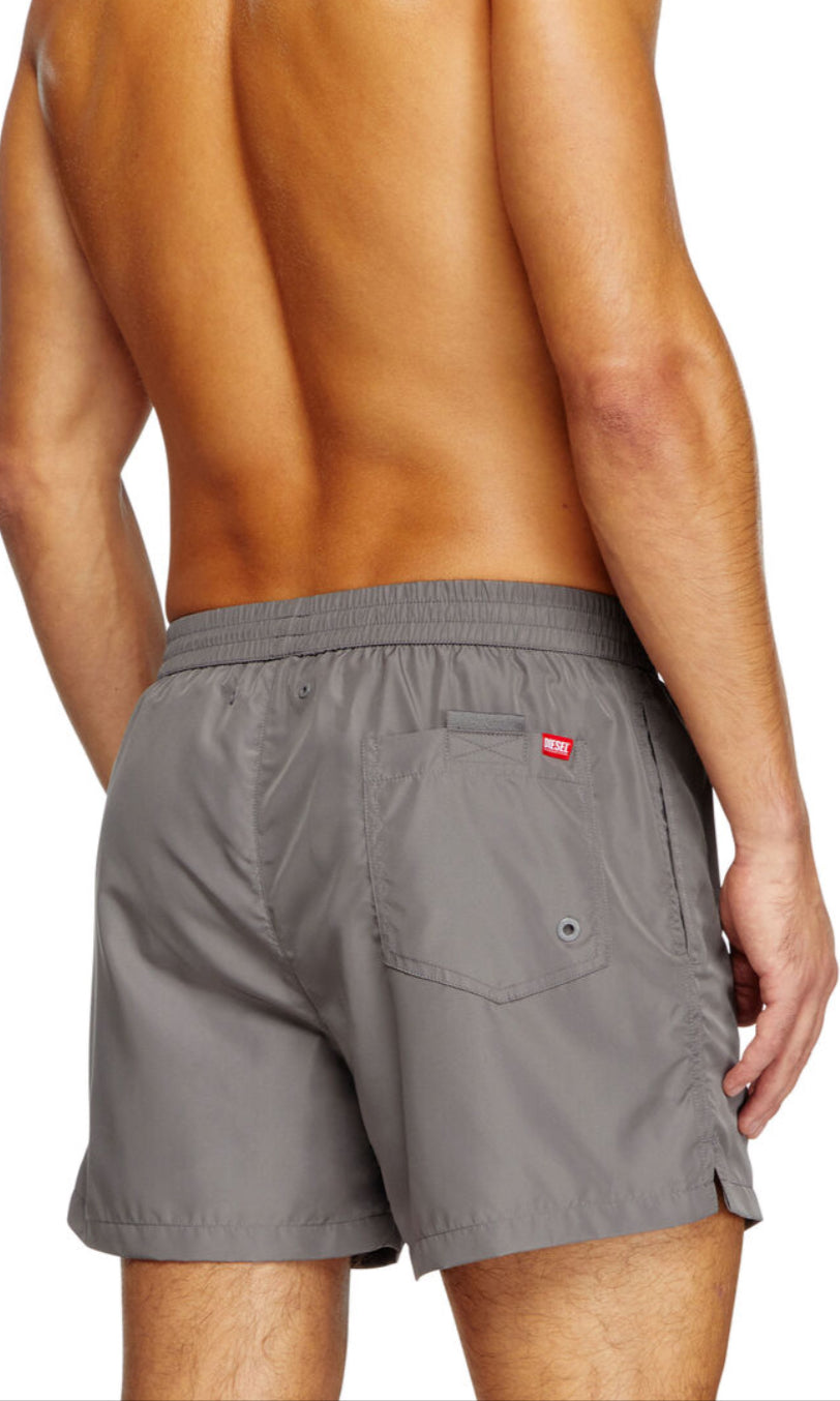 Ken-37-D-Box Mid-length swim shorts with logo print