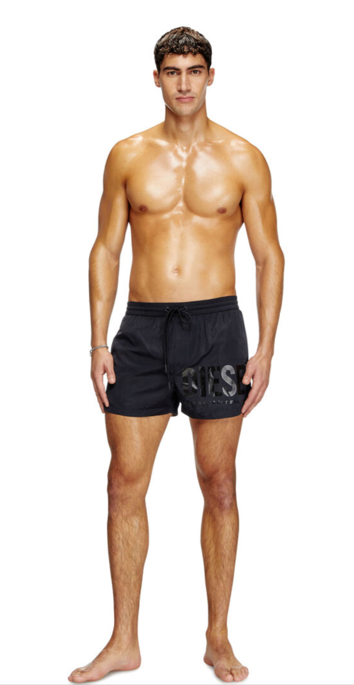 Mario-34-D-Core Swim shorts with logo print