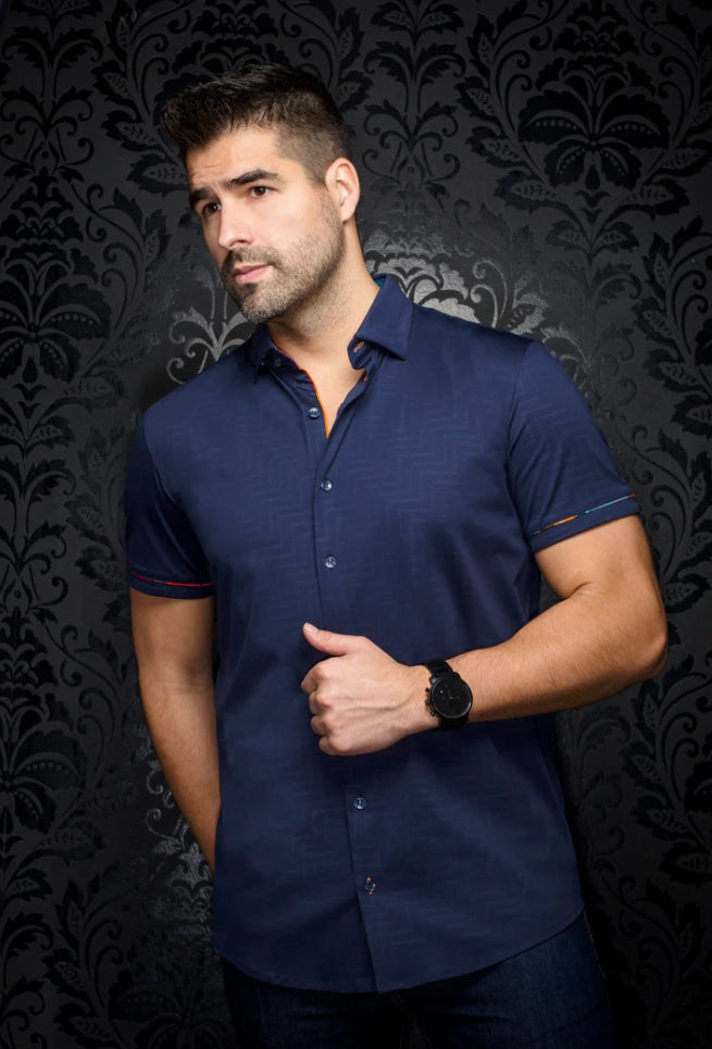 STRETCH SHORT SLEEVES | DIVENERE, NAVY