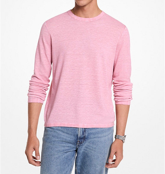 Linen and Cotton Sweater - Dusty Rose