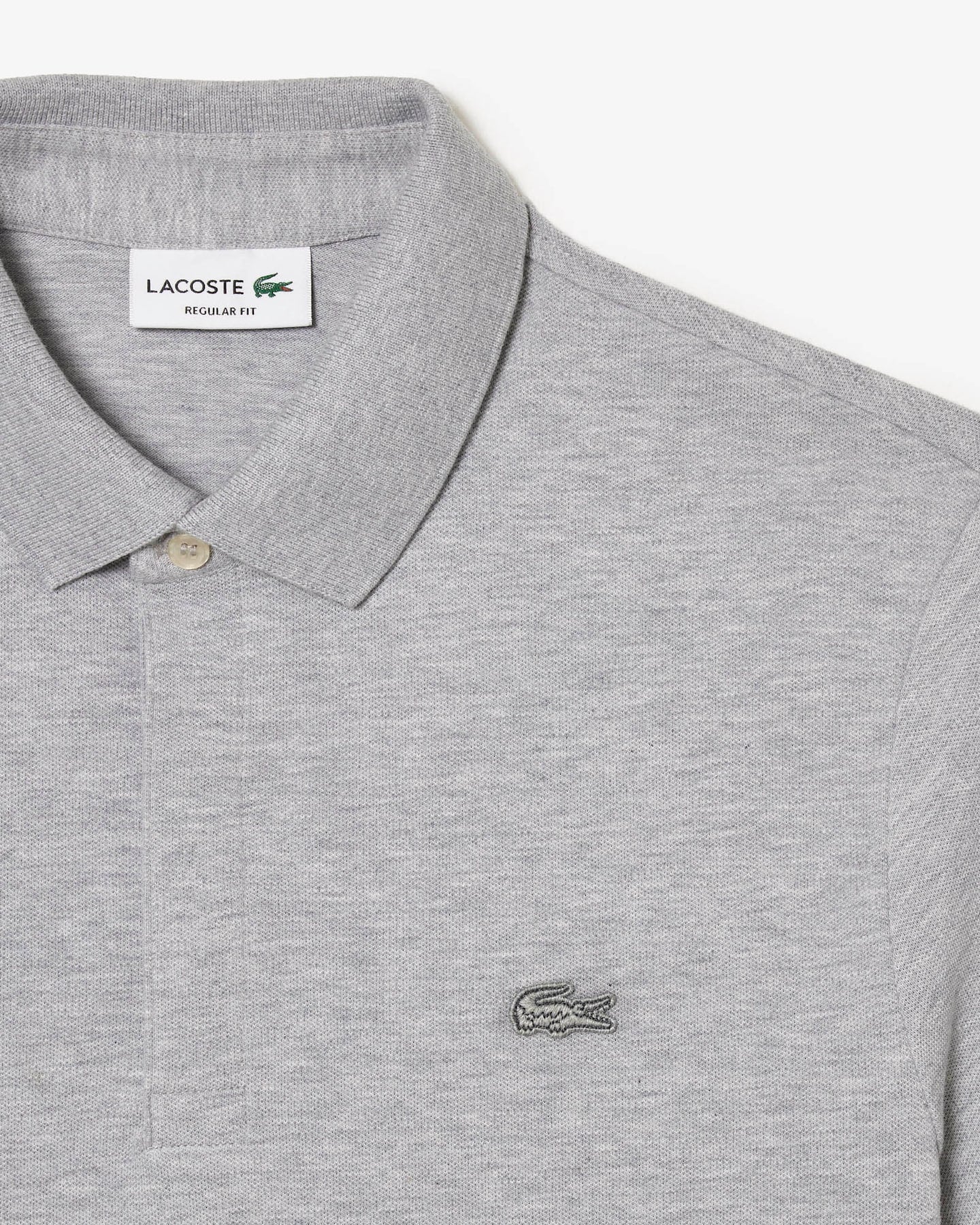 Men's Regular Fit Paris Stretch Piqué Polo - Grey