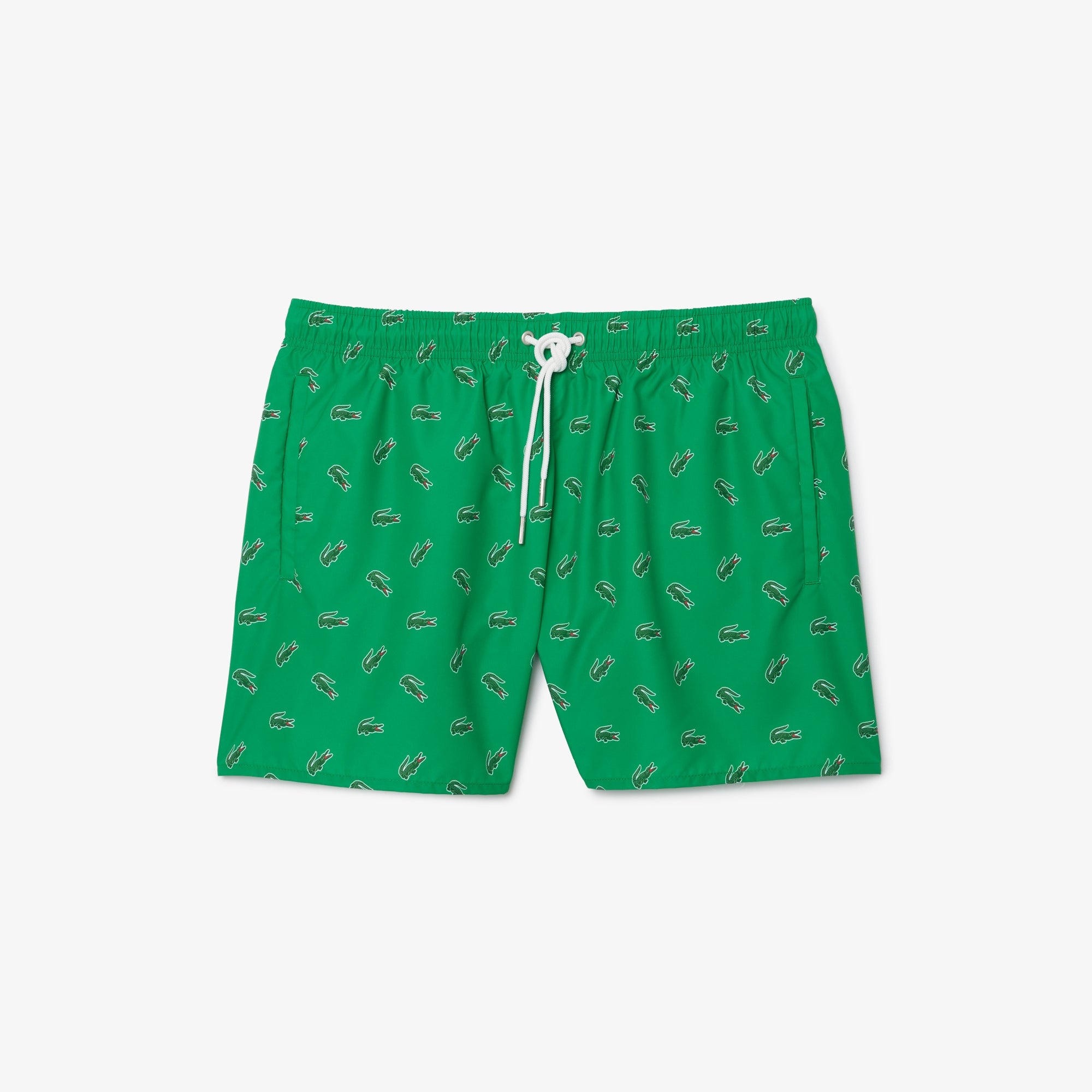 Men's Crocodile Print Swim Trunks - Green