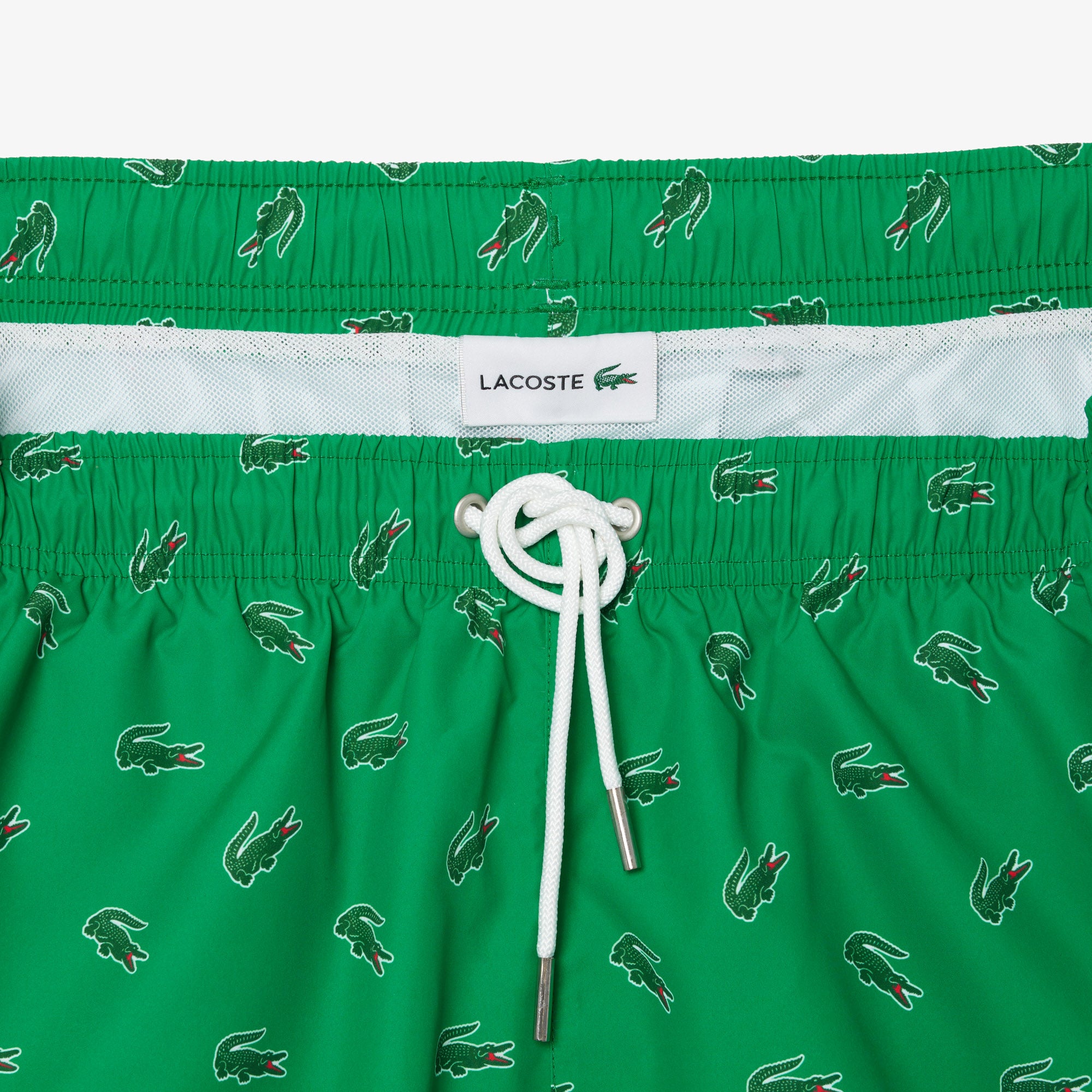 Men's Crocodile Print Swim Trunks - Green