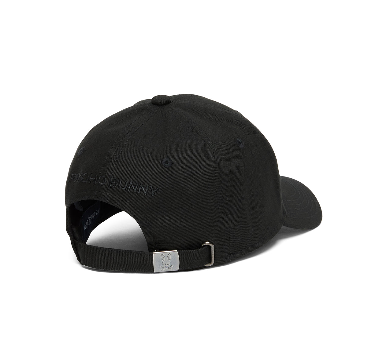 BAXTER EMBROIDERED BASEBALL CAP- BLACK