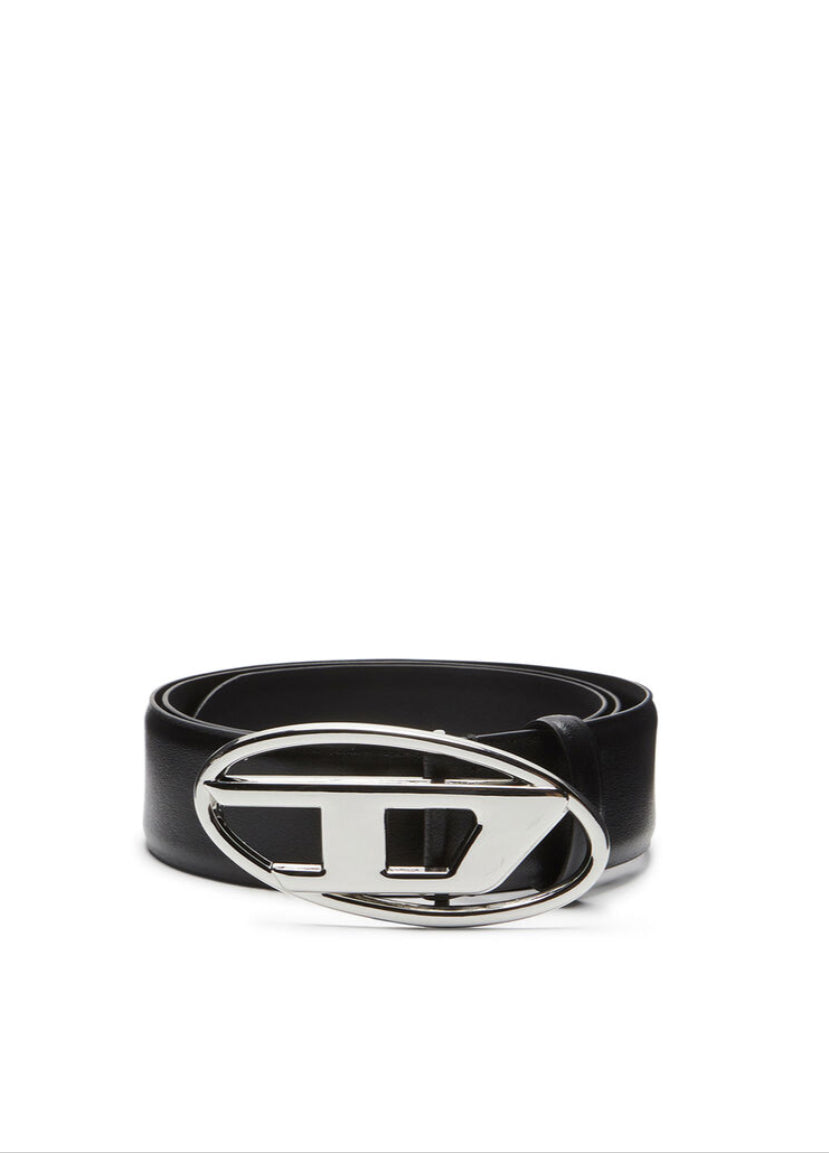 B-1dr Leather belt with Oval D buckle