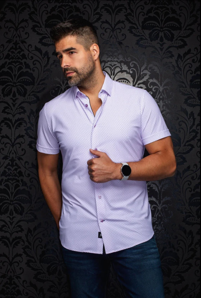 NYLON SHORT SLEEVES | NICK GEO, LAVENDER