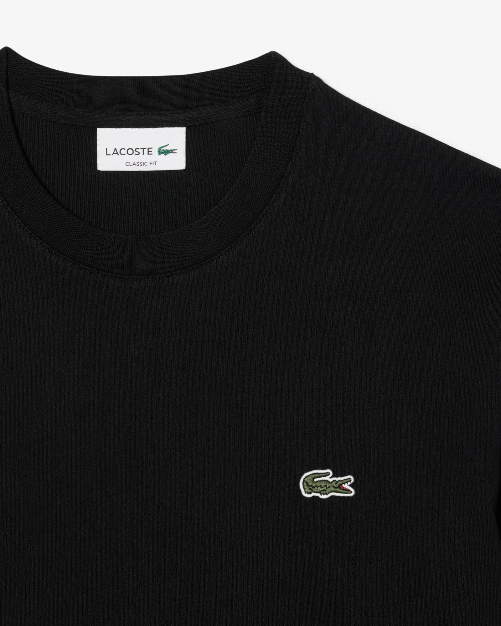 Men's Long Sleeve Cotton T-Shirt - Black
