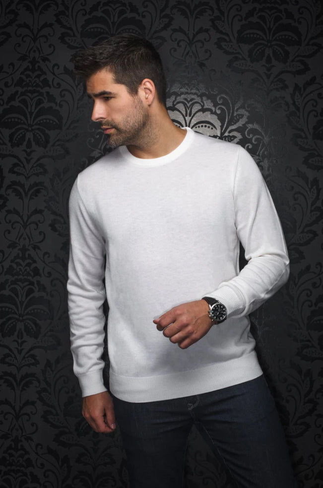 WOOL CHANDAIL MÉRINOS | MARINI, CREAM