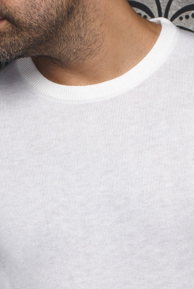 WOOL CHANDAIL MÉRINOS | MARINI, CREAM