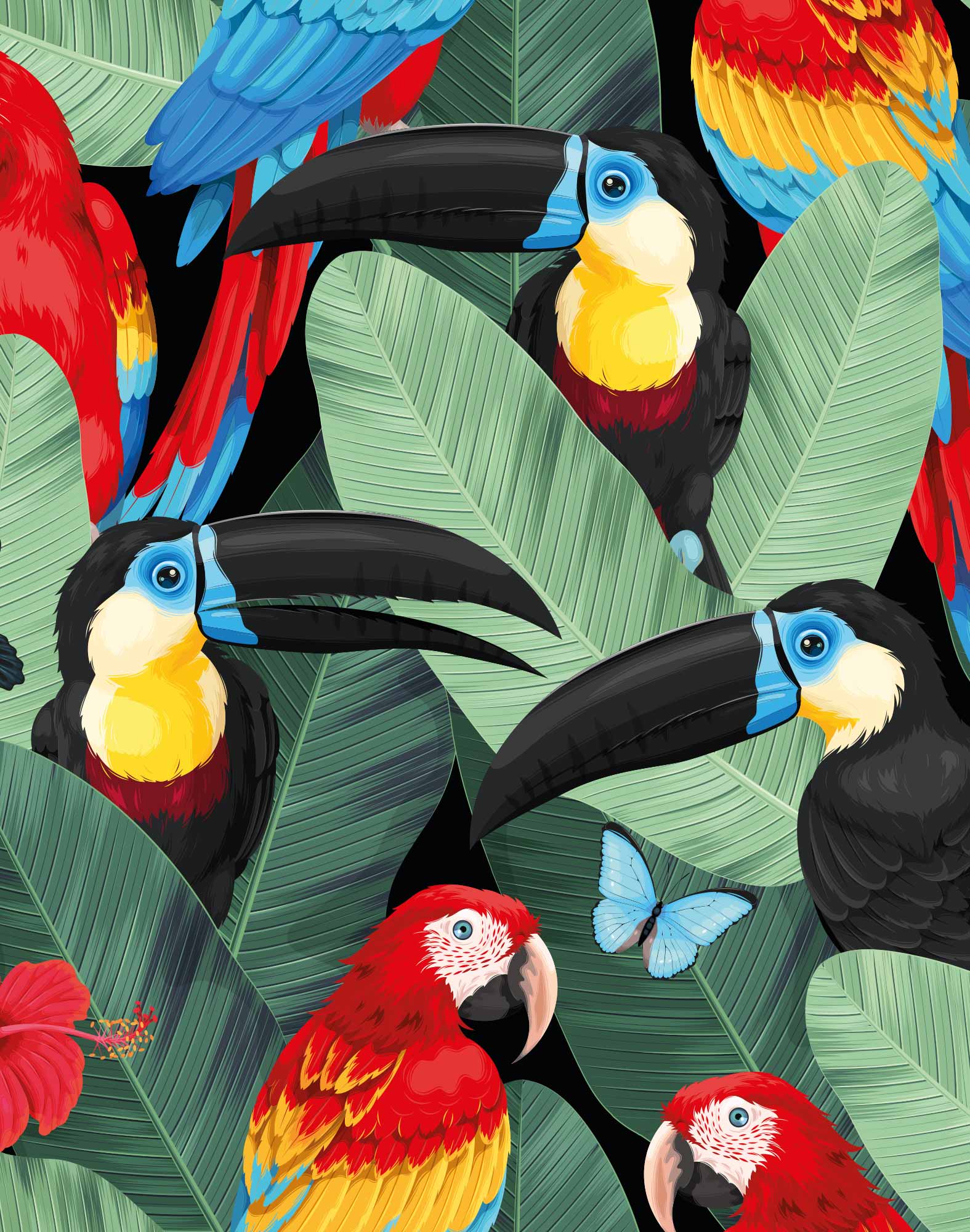 Master Classic Cut Parro Dise parrot 🦜 print Underwear