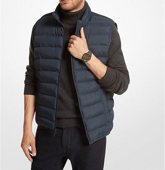 Quilted Puffer Vest Midnight Blue
