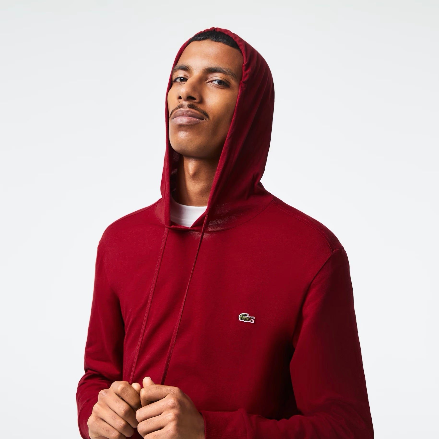 Cotton jersey hotsell hooded tee