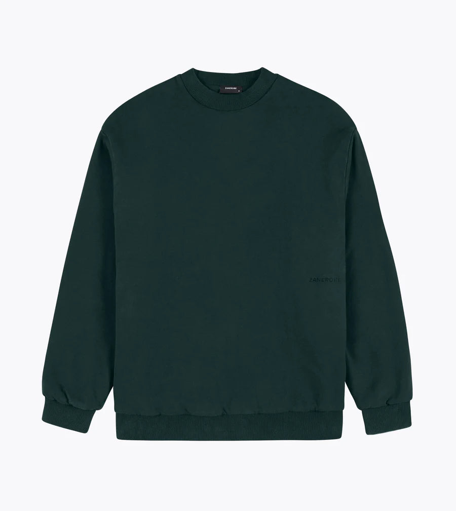 Double Down Crewneck Sweater Forest Green