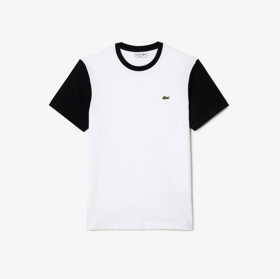 Regular Fit Colourblock Jersey T-Shirt White/Black
