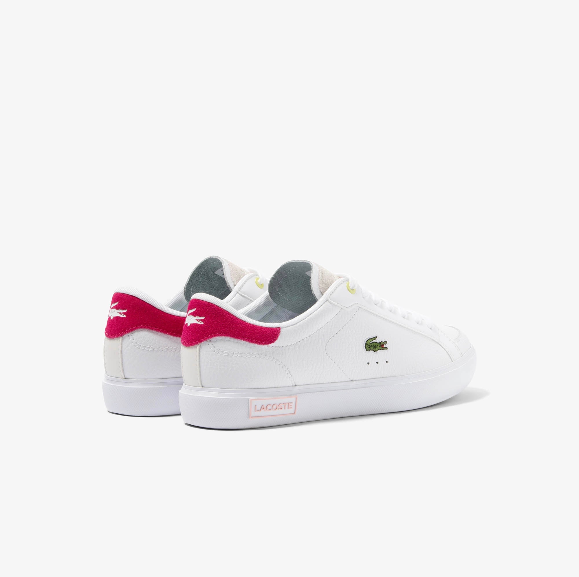 Women’s Powercourt Leather Trainers White/Pink