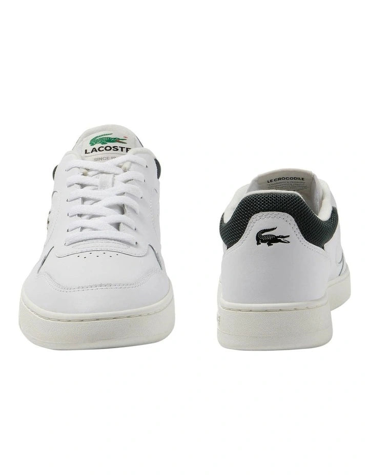 Lineset Leather Sneakers White/Dark Green