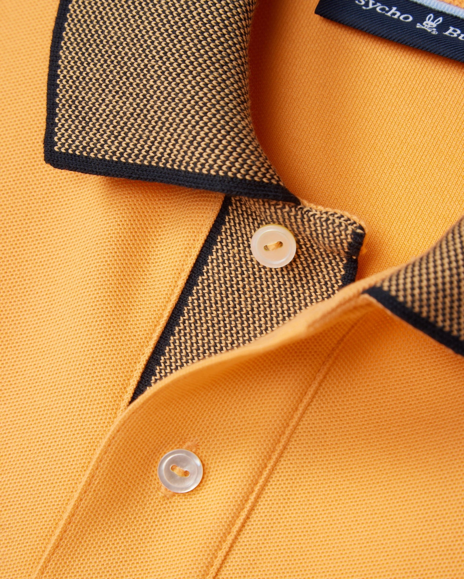 Southport Pique Polo Shirt Mock Orange