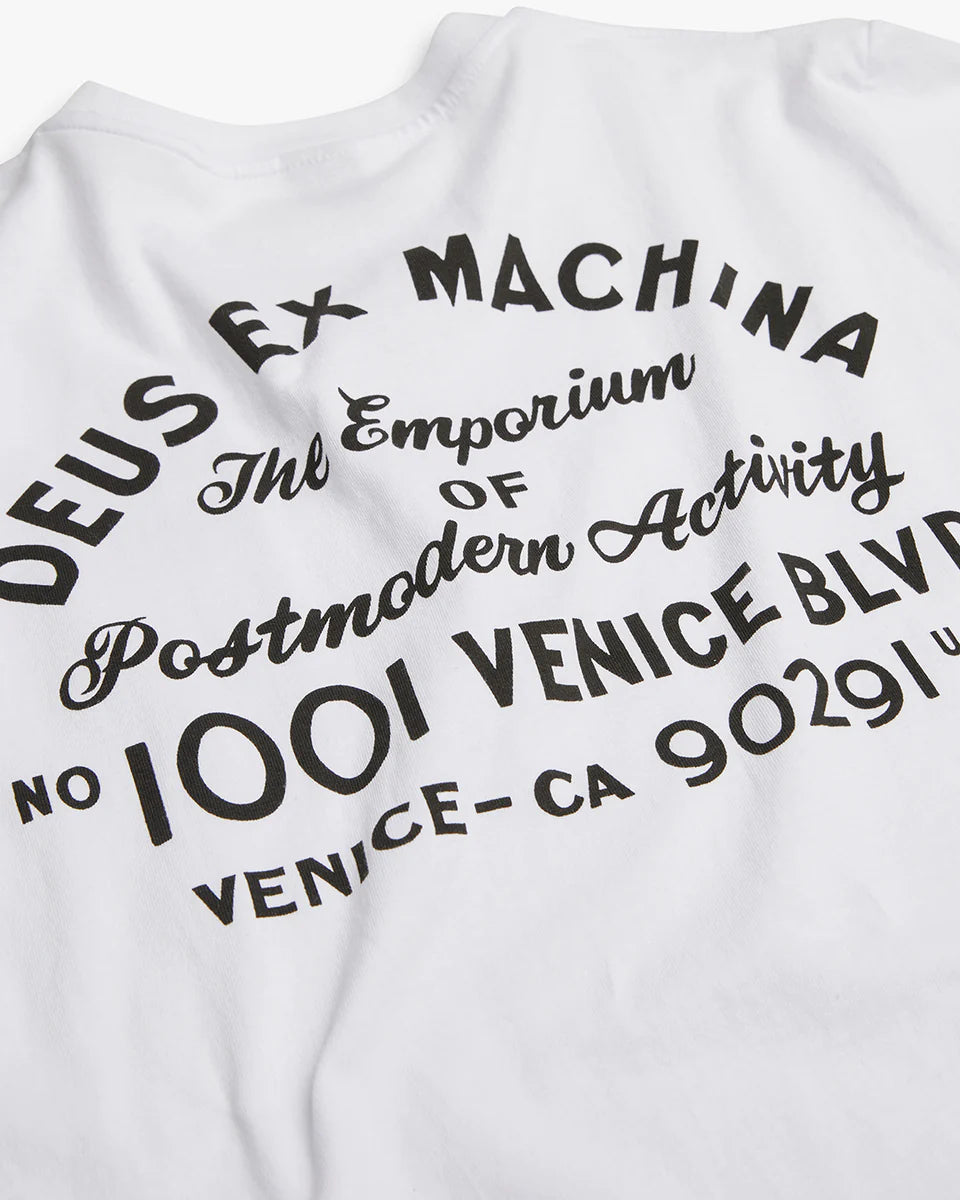 Venice address T-Shirt White with/Pocket