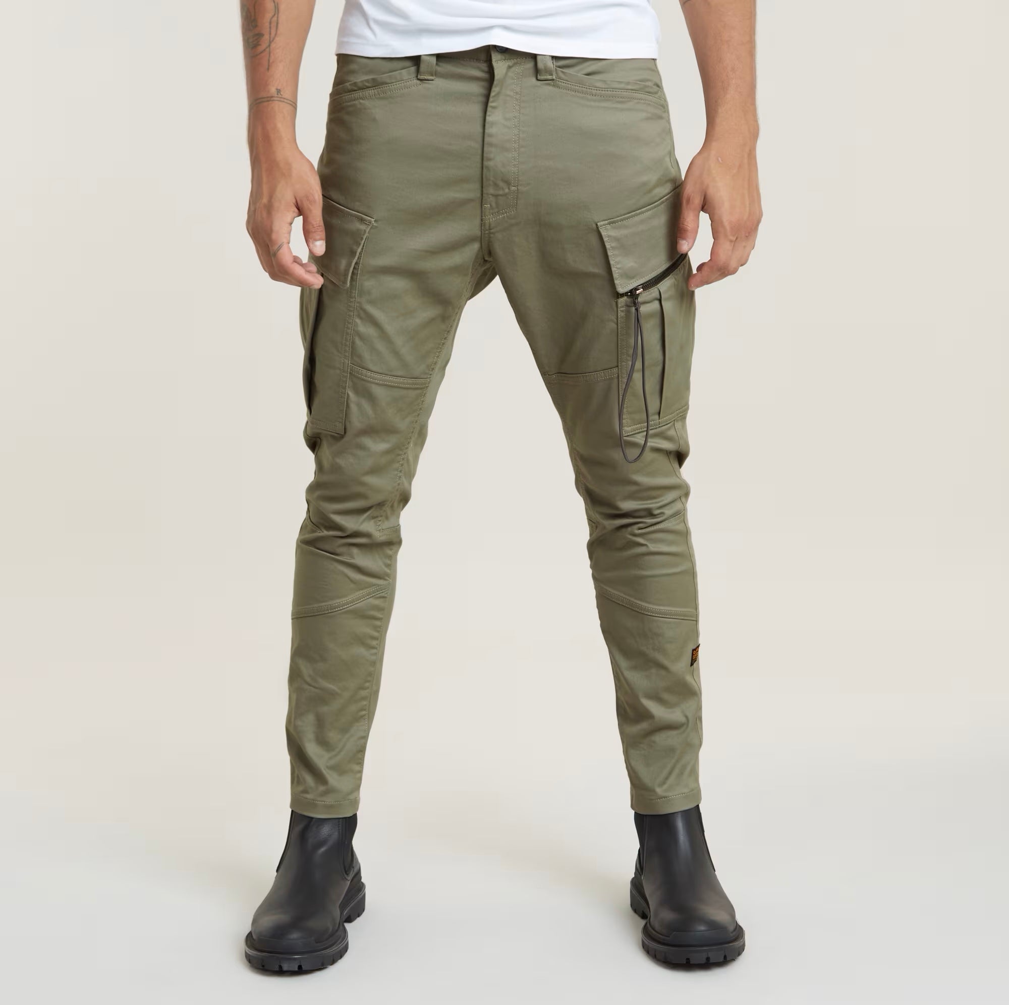 ZIP POCKET 3D SKINNY CARGO